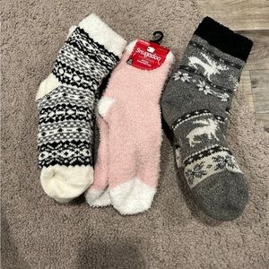 3 pairs Slipper socks one NWT